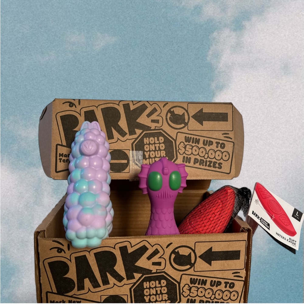 Bark Box chew toys